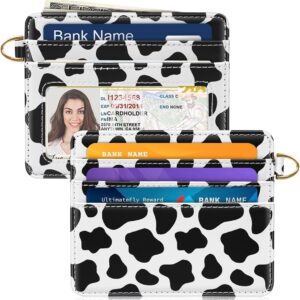 Slim Minimalist Pocket Credit Card Holder Wallet Lightweight Leopard - Image 35