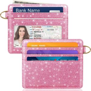 Slim Minimalist Pocket Credit Card Holder Wallet Lightweight Leopard - Image 38
