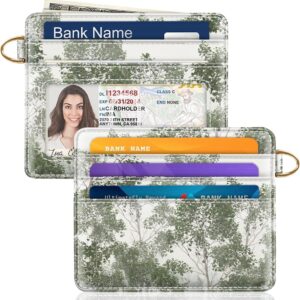 Slim Minimalist Pocket Credit Card Holder Wallet Lightweight Leopard - Image 39