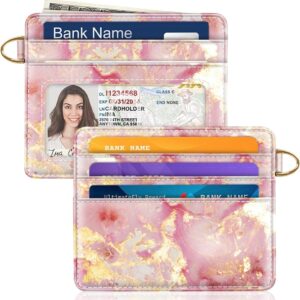 Slim Minimalist Pocket Credit Card Holder Wallet Lightweight Leopard - Image 9
