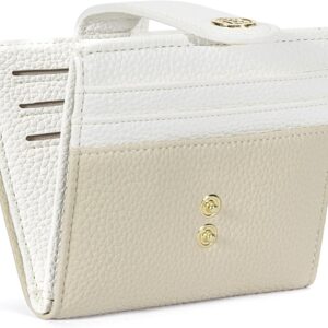 Slim Wallet Leather RFID Blocking Small Beige - Image 7