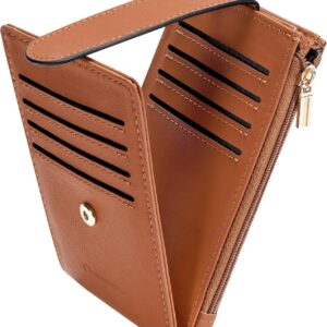 Women's Slim Card Holder Wallet Bifold Purple - Image 14