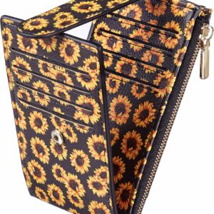 Women's Slim Card Holder Wallet Bifold Purple - Image 19