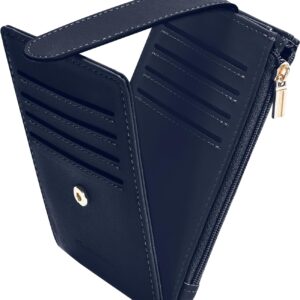 Women's Slim Card Holder Wallet Bifold Purple - Image 21
