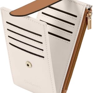 Women's Slim Card Holder Wallet Bifold Purple - Image 8