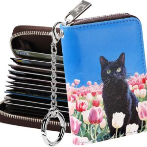 Zipper Wallet RFID Blocking Compact Size Women - Image 10