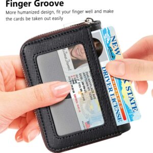 Zipper Wallet RFID Blocking Compact Size Women - Image 2