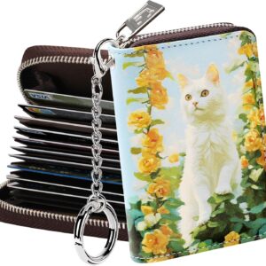 Zipper Wallet RFID Blocking Compact Size Women - Image 24