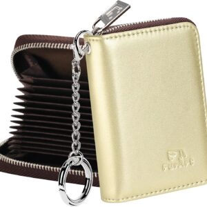 Zipper Wallet RFID Blocking Compact Size Women - Image 33