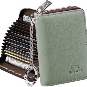 Zipper Wallet RFID Blocking Compact Size Women - Image 41