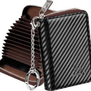 Zipper Wallet RFID Blocking Compact Size Women - Image 42
