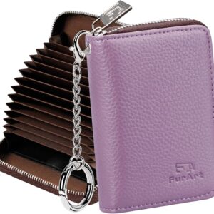Zipper Wallet RFID Blocking Compact Size Women - Image 43