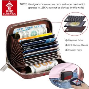 Zipper Wallet RFID Blocking Compact Size Women - Image 5