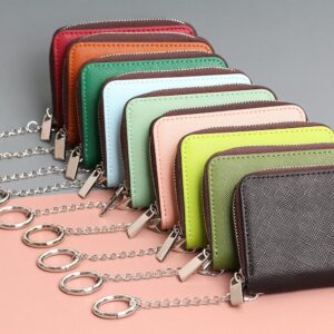 Zipper Wallet RFID Blocking Compact Size Women - Image 7